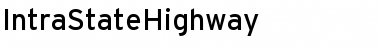 IntraStateHighway Regular Font