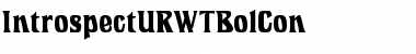 IntrospectURWTBolCon Font