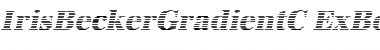 IrisBeckerGradientC-ExBold Italic Font