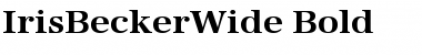 IrisBeckerWide Bold Font