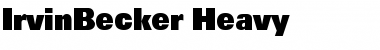 IrvinBecker-Heavy Font