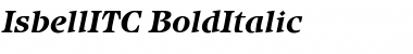 IsbellITC Bold Italic Font