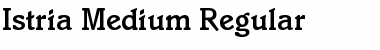 Istria-Medium Regular Font