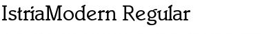 IstriaModern Regular Font