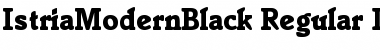 IstriaModernBlack DB Regular Font