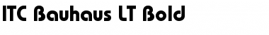 Bauhaus LT Bold Font