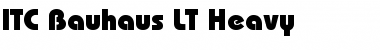 Bauhaus LT Heavy Regular Font