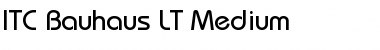 Bauhaus LT Medium Font