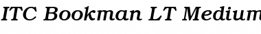 Bookman LT Medium Italic Font