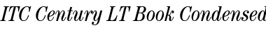 ITCCentury LT BookCond Italic Font