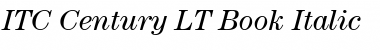 ITCCentury LT Book Italic Font