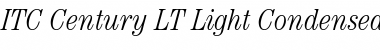 ITCCentury LT LightCond Italic Font