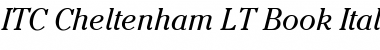 Cheltenham LT Italic Font