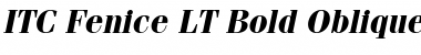 ITCFenice LT Regular Bold Italic Font