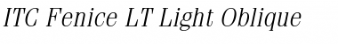 ITCFenice LT Light Italic