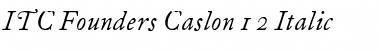 Download FCaslon 12 ITC Font