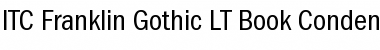 ITCFranklinGothic LT BookCn Regular Font