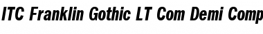 ITC Franklin Gothic LT Com Demi Compressed Italic