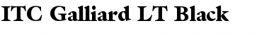Galliard LT Black Font