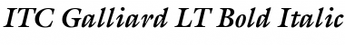 Galliard LT Bold Italic