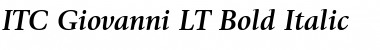 Giovanni LT Book Bold Italic Font