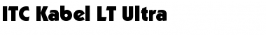 ITCKabel LT Ultra Regular Font