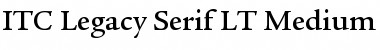 ITCLegacySerif LT Medium Font
