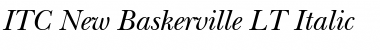 NewBaskerville LT Italic Font