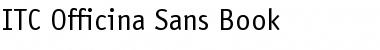 ITC Officina Sans Font