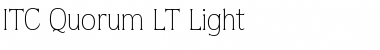 Quorum LT Light Regular Font