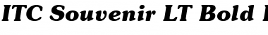 Souvenir LT Medium Bold Italic Font
