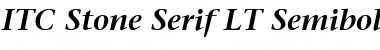 StoneSerif LT Bold Italic Font