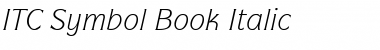 ITCSymbol Book Italic Font