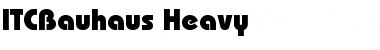 ITCBauhaus-Heavy Heavy Font