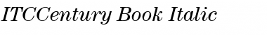 ITCCentury-Book BookItalic Font