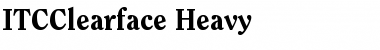 ITCClearface-Heavy Font