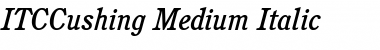ITCCushing-Medium MediumItalic Font