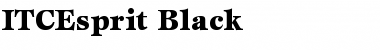 ITCEsprit-Black Font