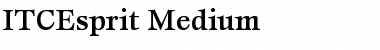 ITCEsprit-Medium Medium Font