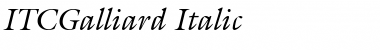 ITCGalliard RomanItalic Font