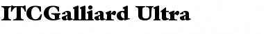 Download ITCGalliard-Ultra Font