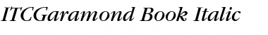 ITCGaramond-Book BookItalic Font