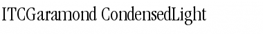 Download ITCGaramond-CondensedLight Font