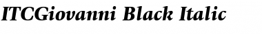 ITCGiovanni-Black BlackItalic Font