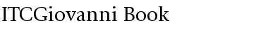 ITCGiovanni-Book Font