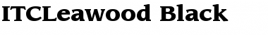 Download ITCLeawood-Black Font