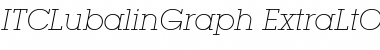 ITCLubalinGraph-ExtraLtObl Extra LightItalic Font