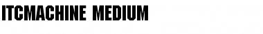 ITCMachine-Medium Medium Font