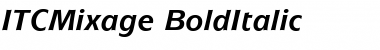 ITCMixage BoldItalic Font
