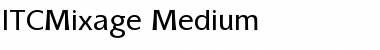 ITCMixage-Medium Medium Font